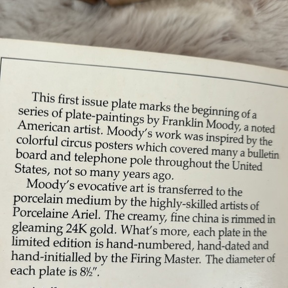 Vintage 24K gold rim Clown plate from the greatest show on earth!!🌍 - Picture 11 of 12